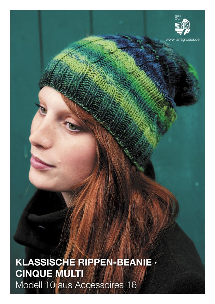 Klassische Rippen-Beanie Cinque Multi