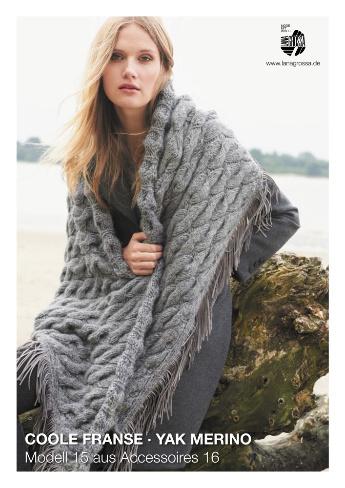 Coole Franse Yak Merino Dreieckstuch