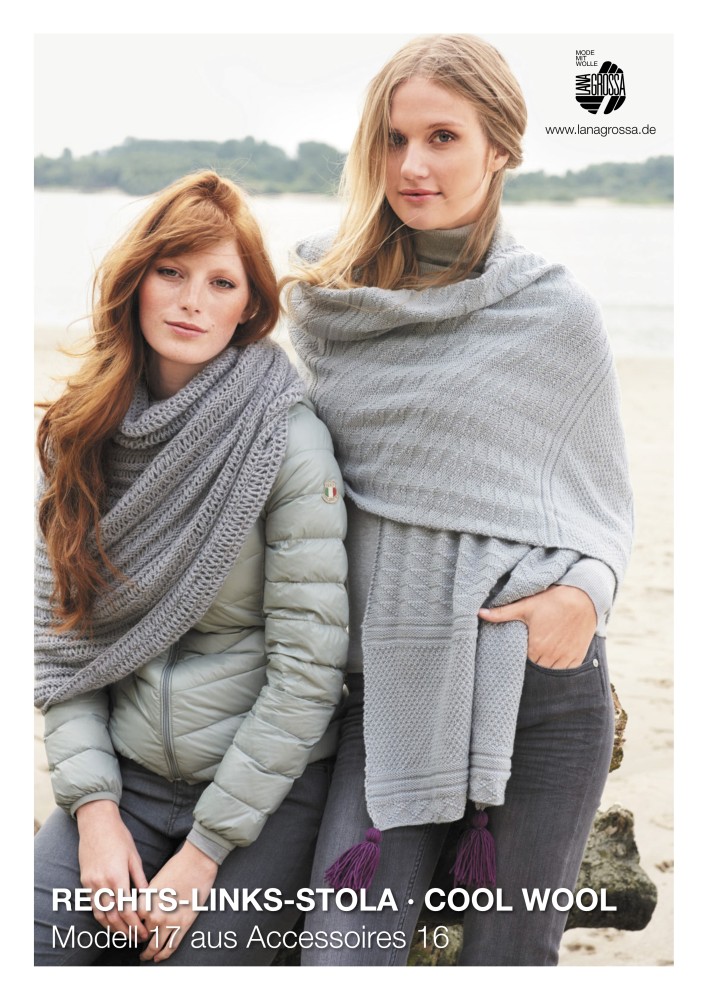 Rechts-Links-Stola aus Cool Wool