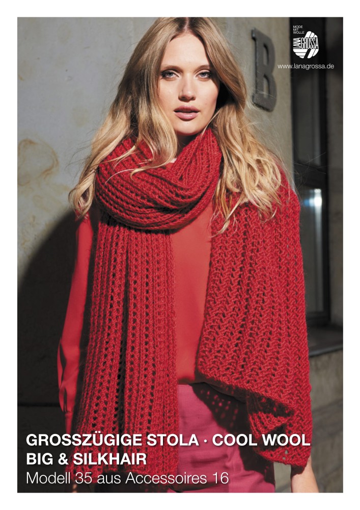 Großzügige Stola aus Cool Wool Big & Silkhair