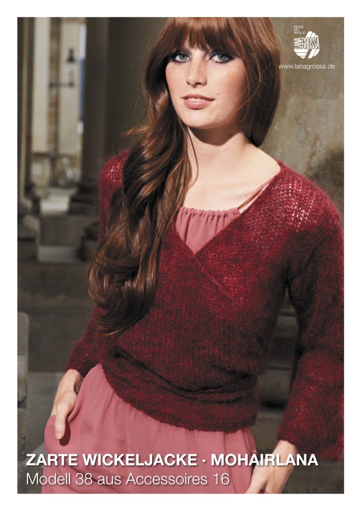 Zarte Wickeljacke Mohairlana