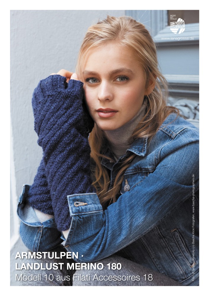 Armstulpen Landlust Merino 180