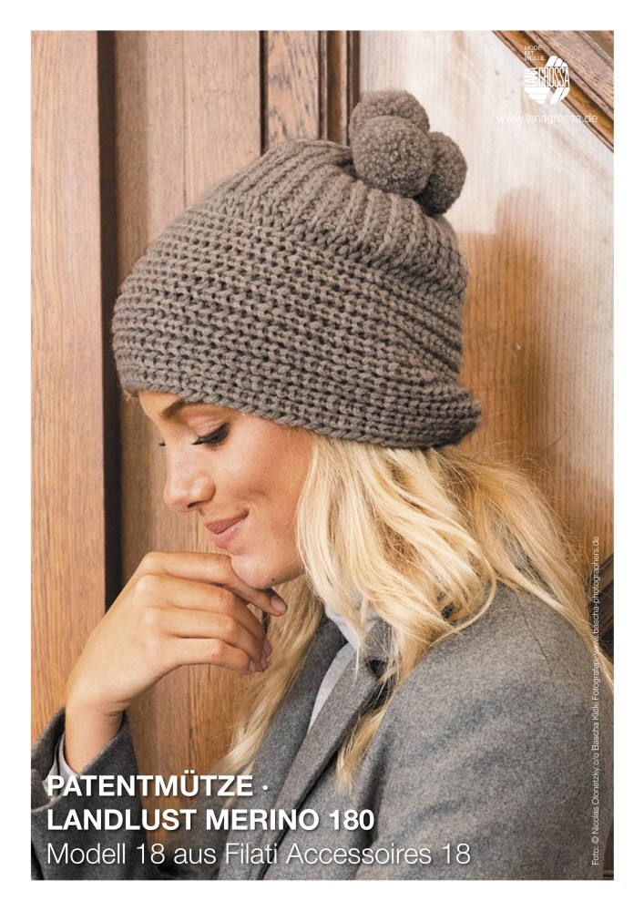 Patentmütze Landlust Merino 180