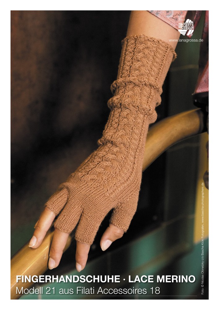 Fingerhandschuhe Lace Merino
