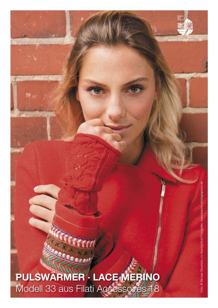 Pulswärmer Lace Merino
