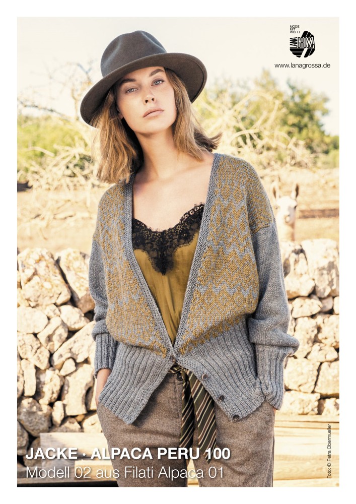 Jacke Alpaca Peru 100 Modell 02