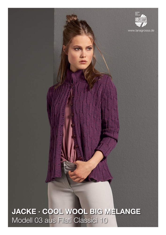 Jacke Cool Wool Big Melange