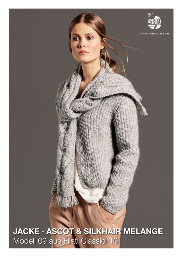 Jacke Ascot & Silkhair Melange