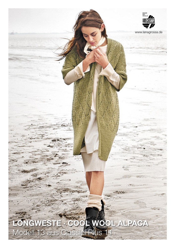 Longweste aus Cool Wool Alpaca