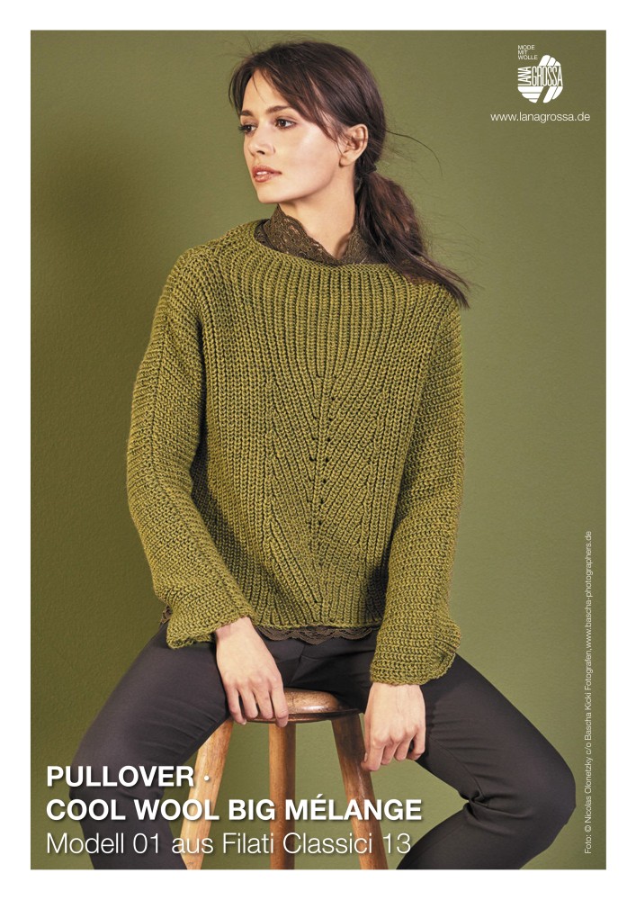 Pullover Cool Wool Big Mélange