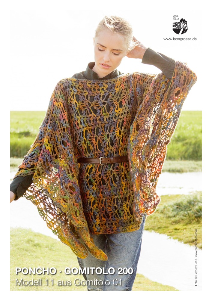 Poncho Modell 11 aus Gomitolo 01