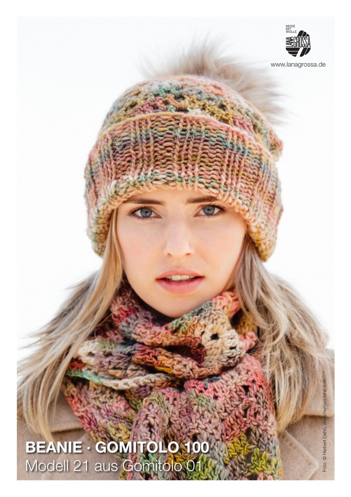 Beanie aus Gomitolo 100 Garn