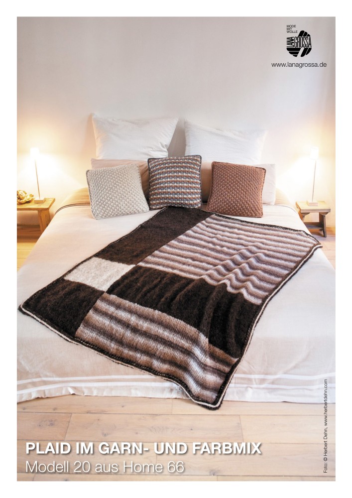 Plaid im Garn- und Farbmix