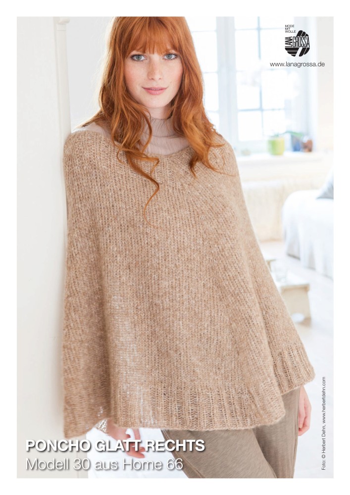 Poncho glatt rechts