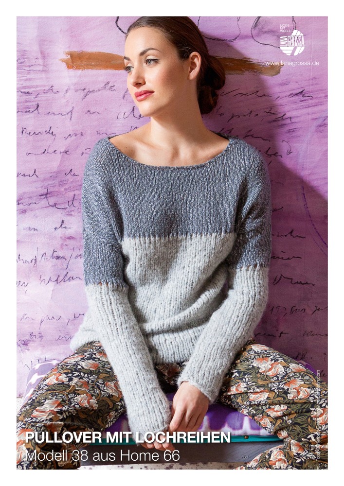 Pullover mit Lochreihen