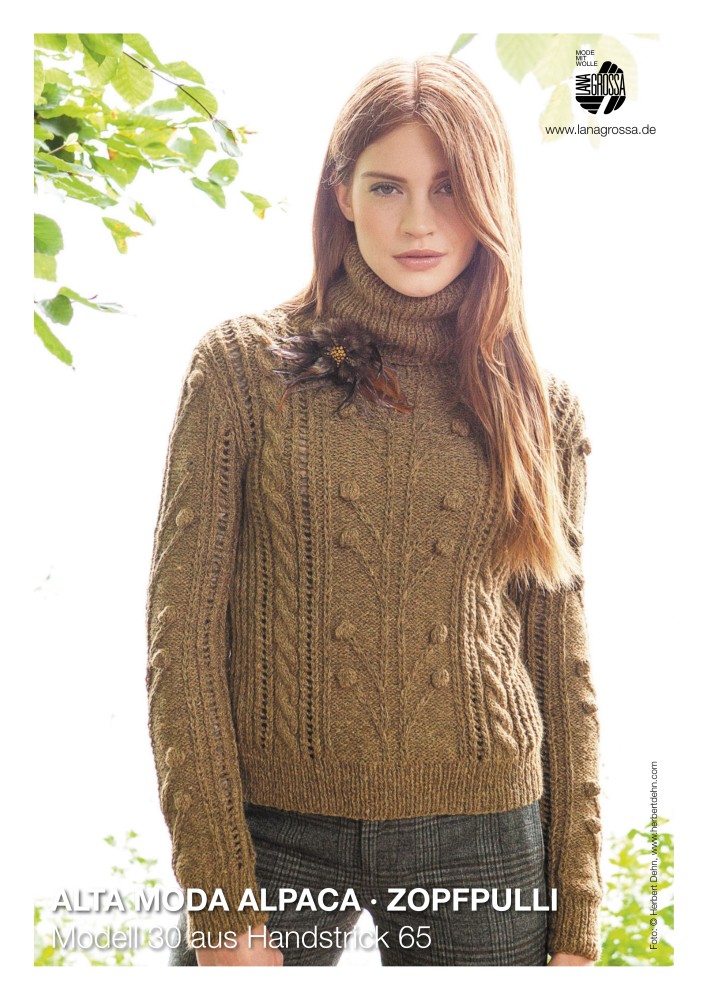 Zopfpulli aus Alta Moda Alpaca
