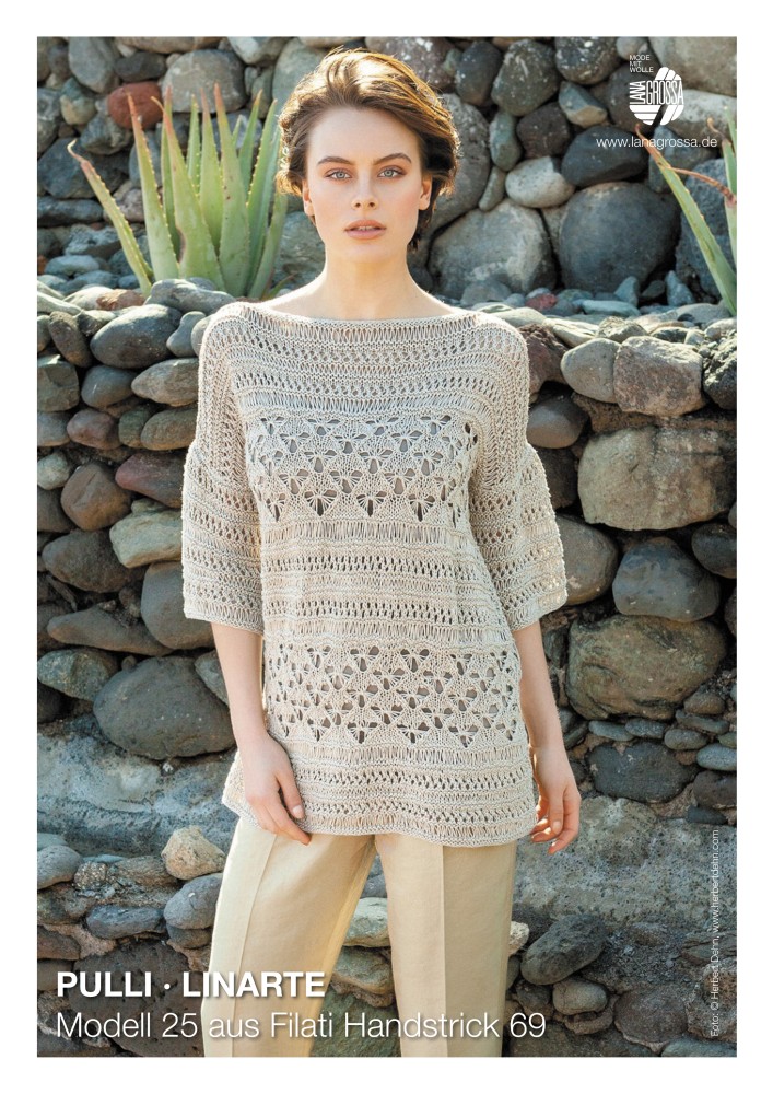 Pullover "Linarte" mit Fallmaschen- und Schmetterlingsmuster