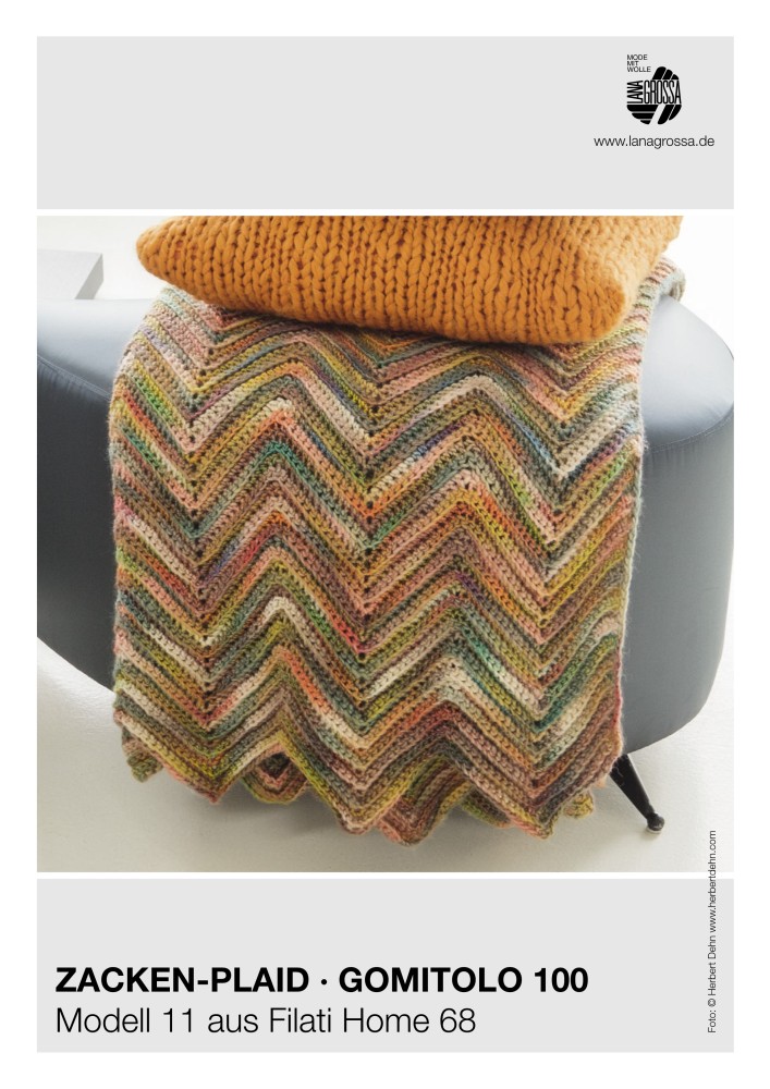 Zacken-Plaid Gomitolo 100