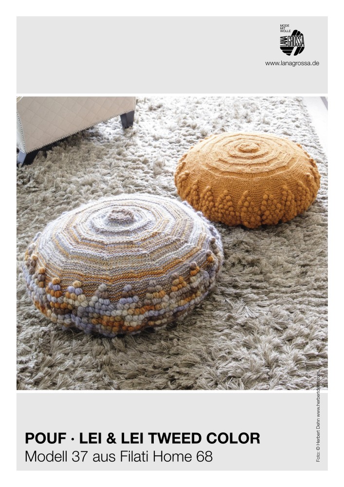 Pouf Lei & Lei Tweed Color
