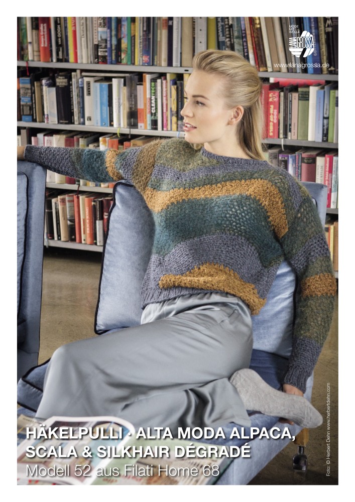 Häkelpulli Alta Moda Alpaca, Scala & Silkhair Dégradé