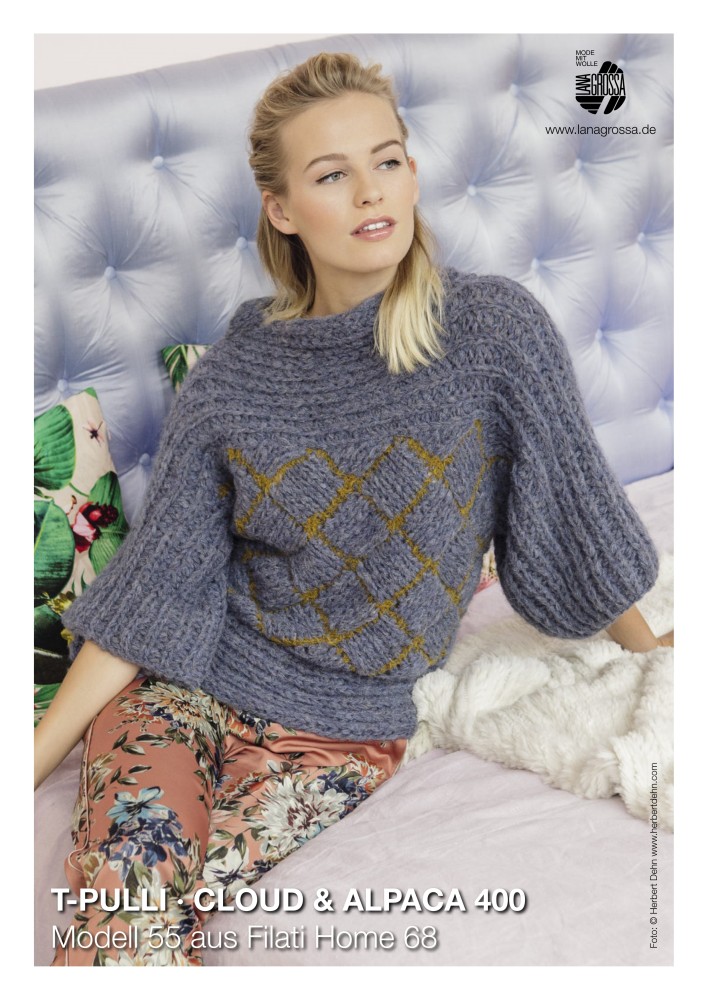 T-Pulli aus Cloud & Alpaca 400