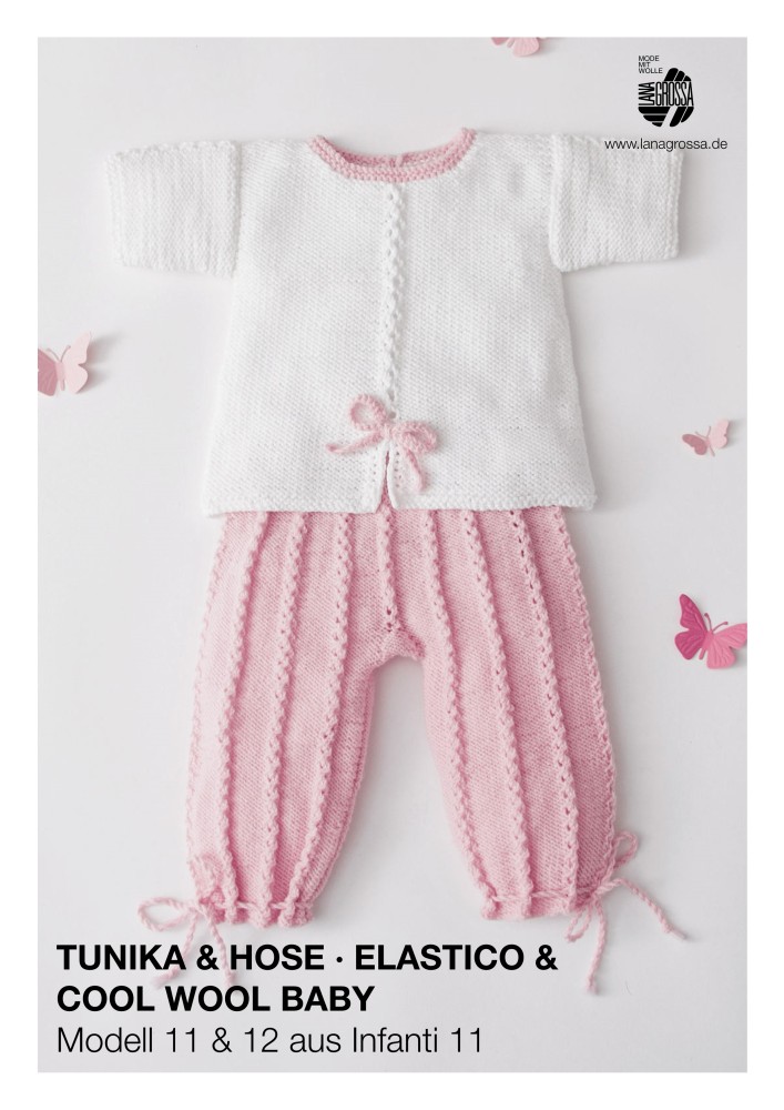 Tunika und Hose für Babys aus Elastico & Cool Wool Baby