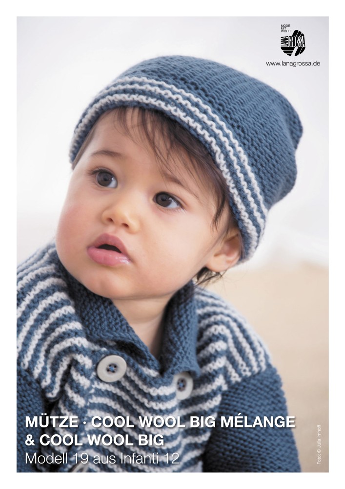 Mütze aus Cool Wool Big Mélange & Cool Wool Big