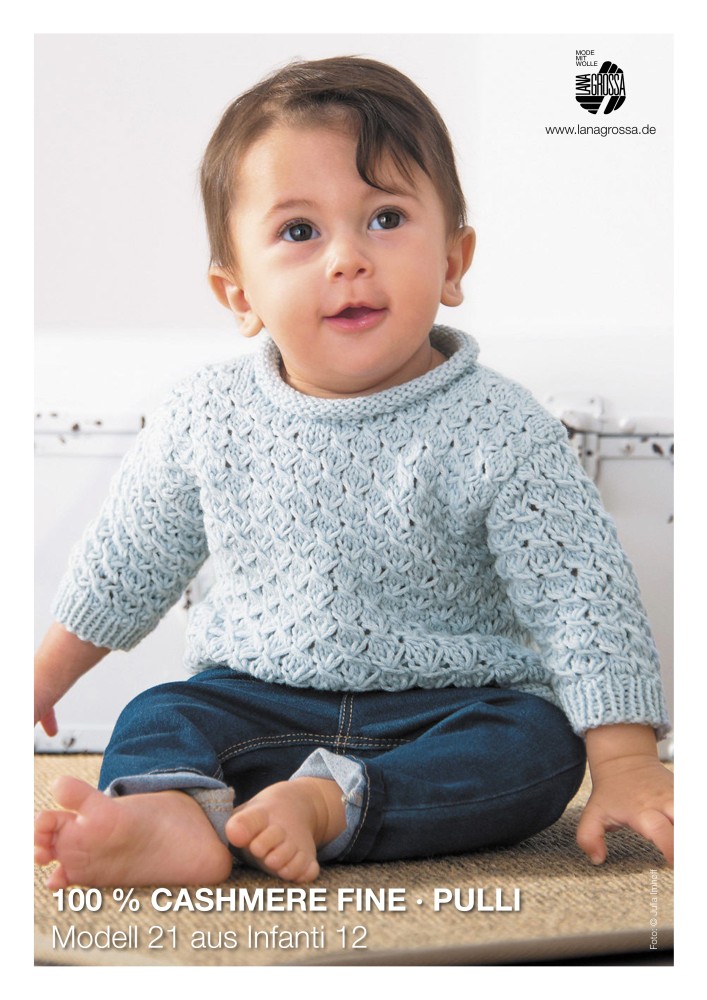 100 % Cashmere Fine Pullover Modell 21 aus Infanti 12