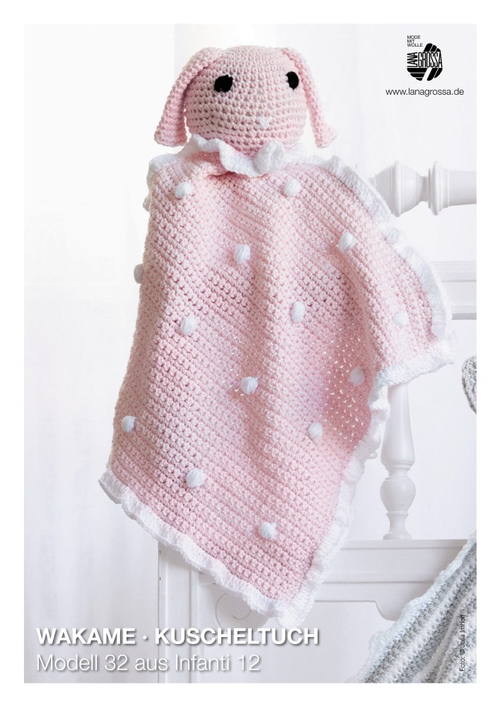 Wakame Kuscheltuch mit Kopf und Ohren