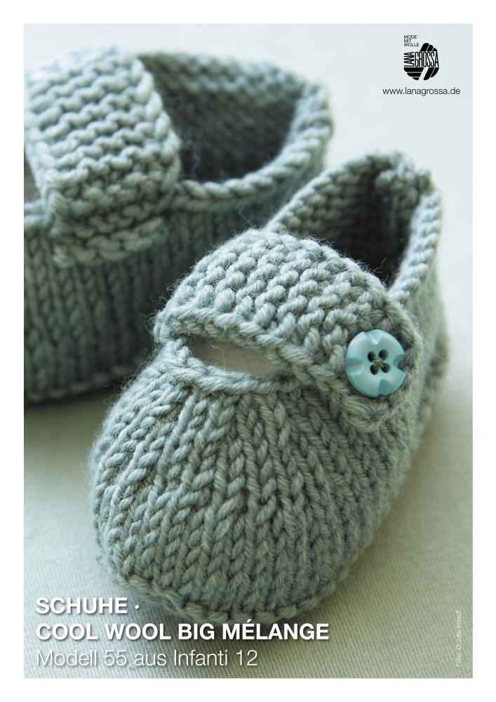 Babyschuhe aus Cool Wool Big Mélange