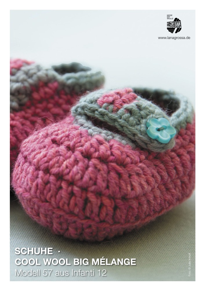 Babyschuhe aus Cool Wool Big Mélange