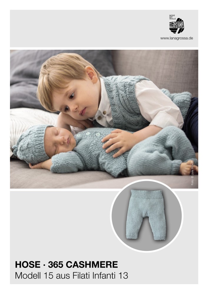 Hose aus Cashmere-Garn für Babys