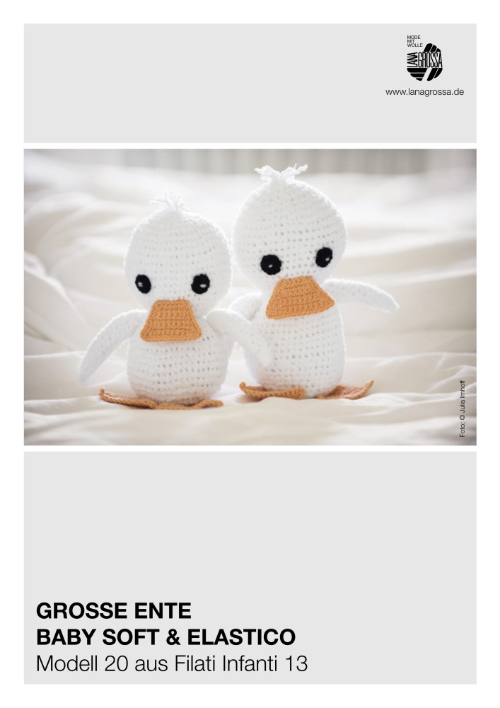 Große Ente aus Baby Soft & Elastico