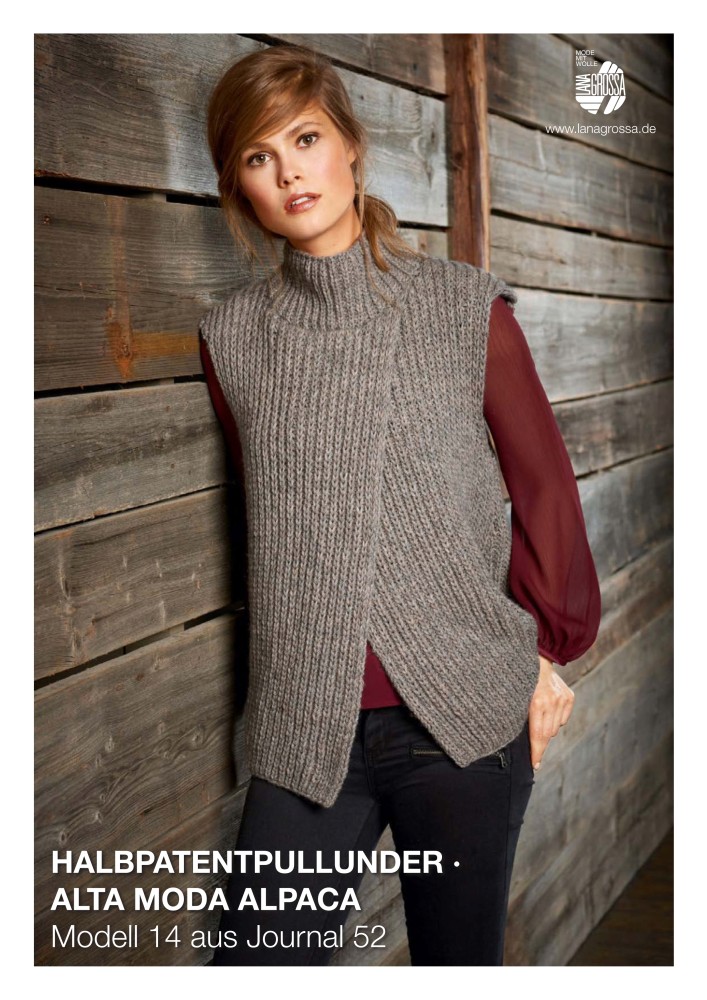 Halbpatentpullunder Alta Moda Alpaca