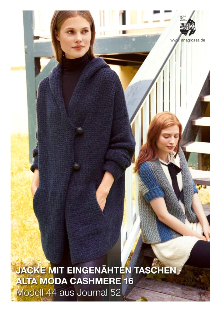 Jacke mit eingenähten Taschen aus Alta Moda Cashmere 16