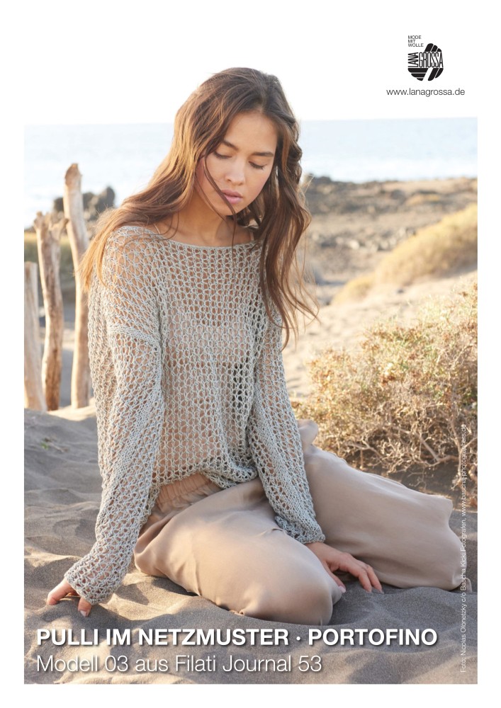 Pullover im Netzmuster Portofino