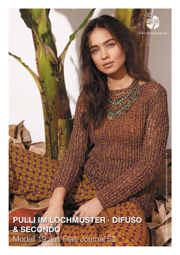 Pullover im Lochmuster Difuso & Secondo