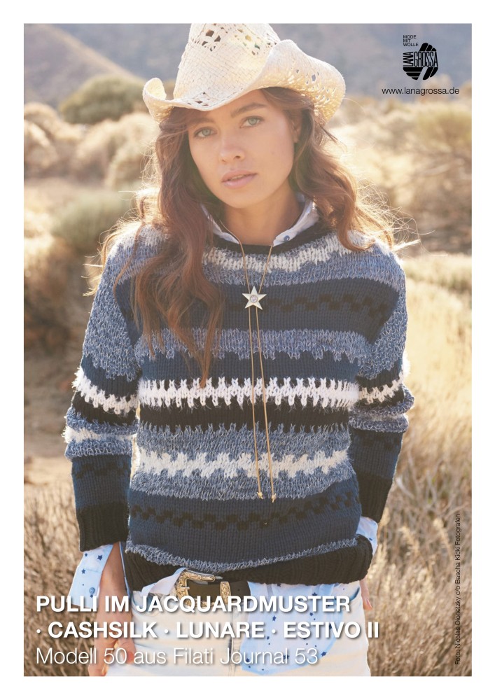 Pullover im Jacquardmuster aus Filati Journal 53