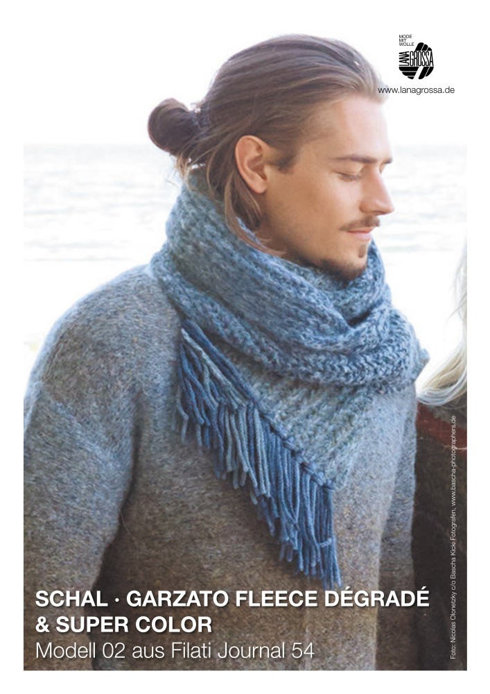 Schal Garzato Fleece Dégradé & Super Color