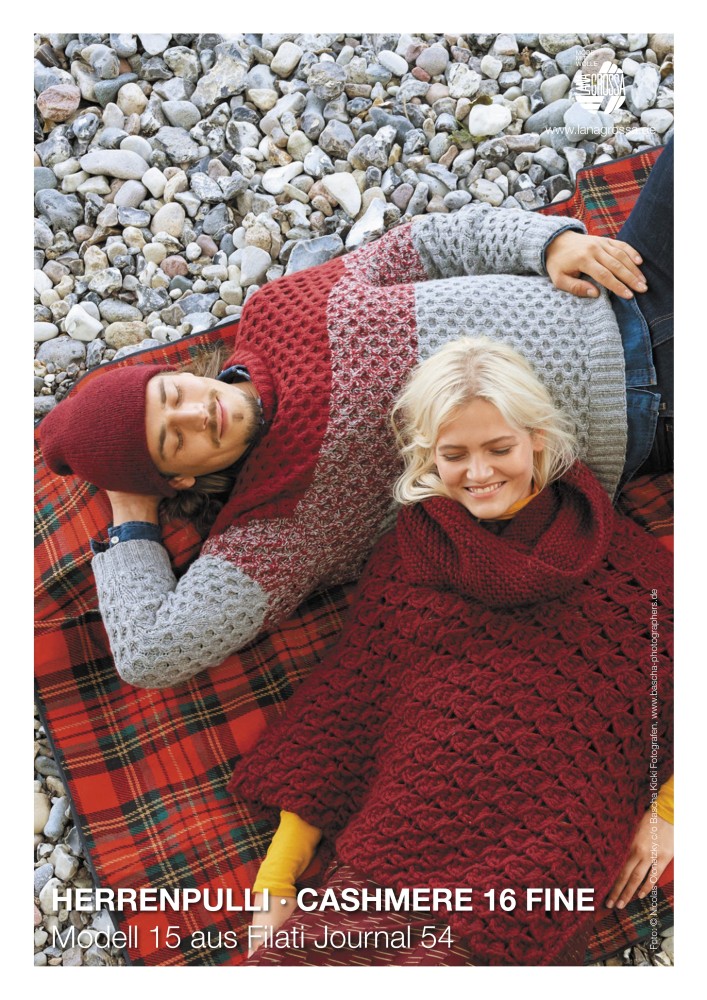 Herrenpullover in Wabenmuster aus Cashmere 16 Fine