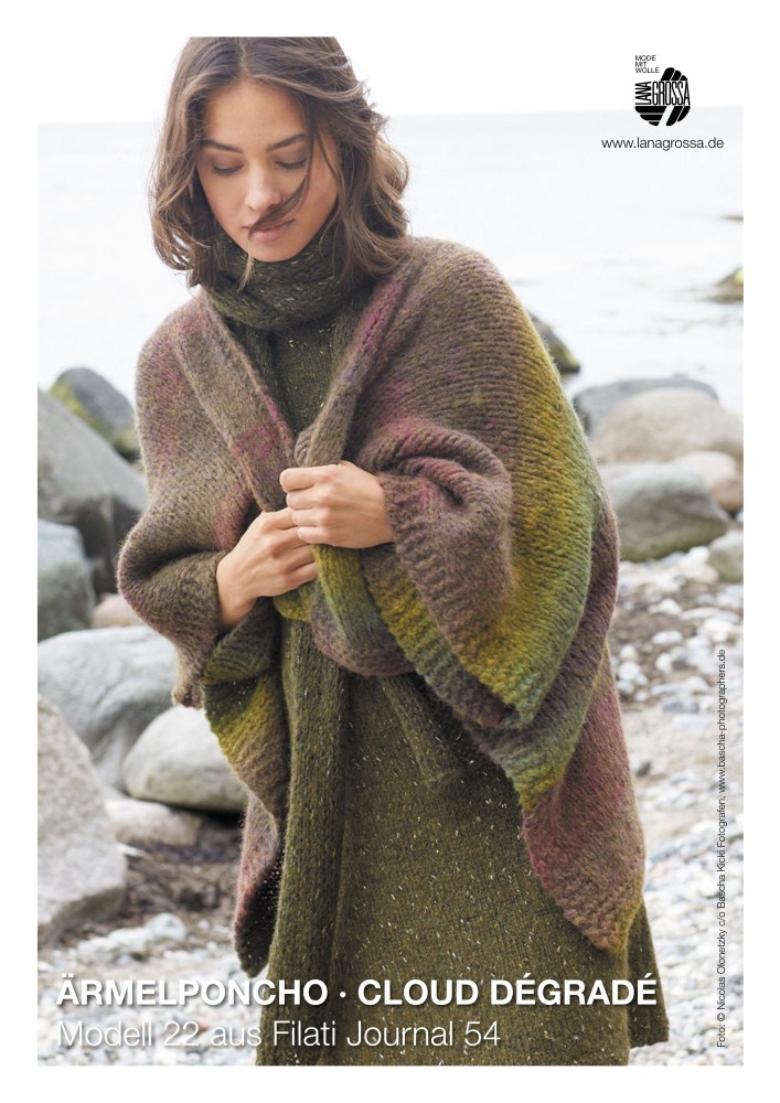 Ärmelponcho Cloud Dégradé