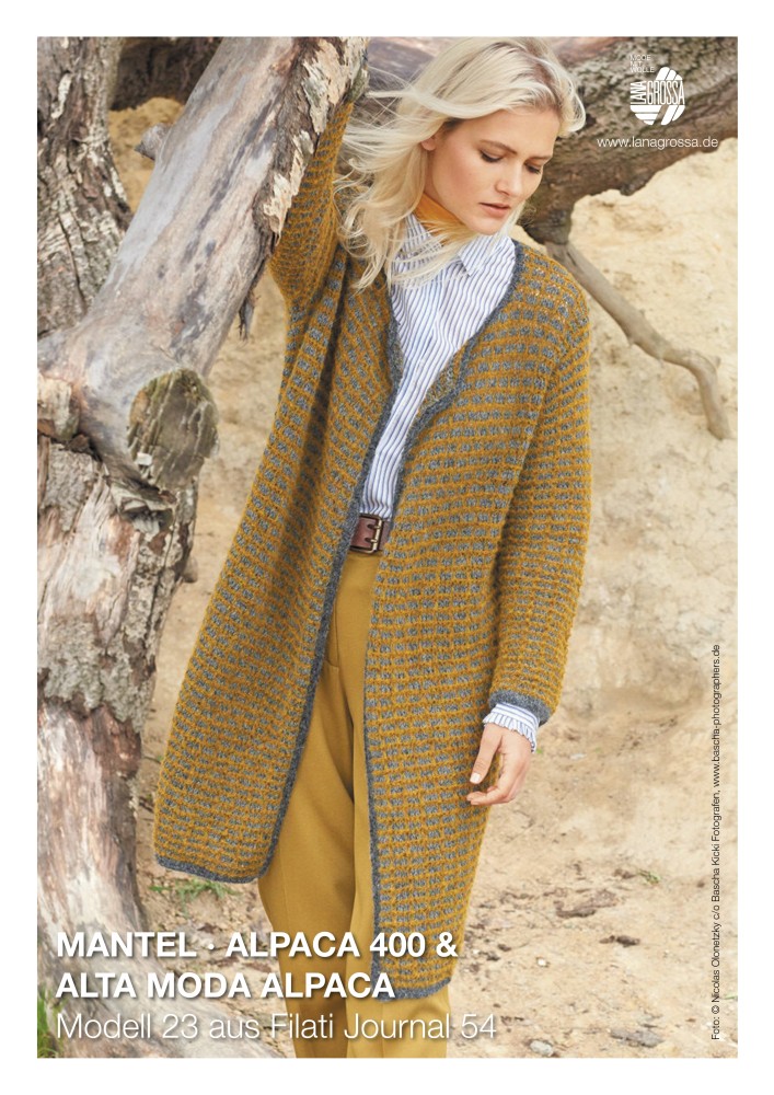Mantel Modell 23 aus Filati Journal 54