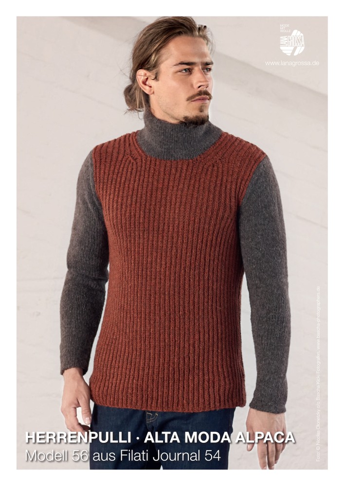 Herrenpullover Alta Moda Alpaca
