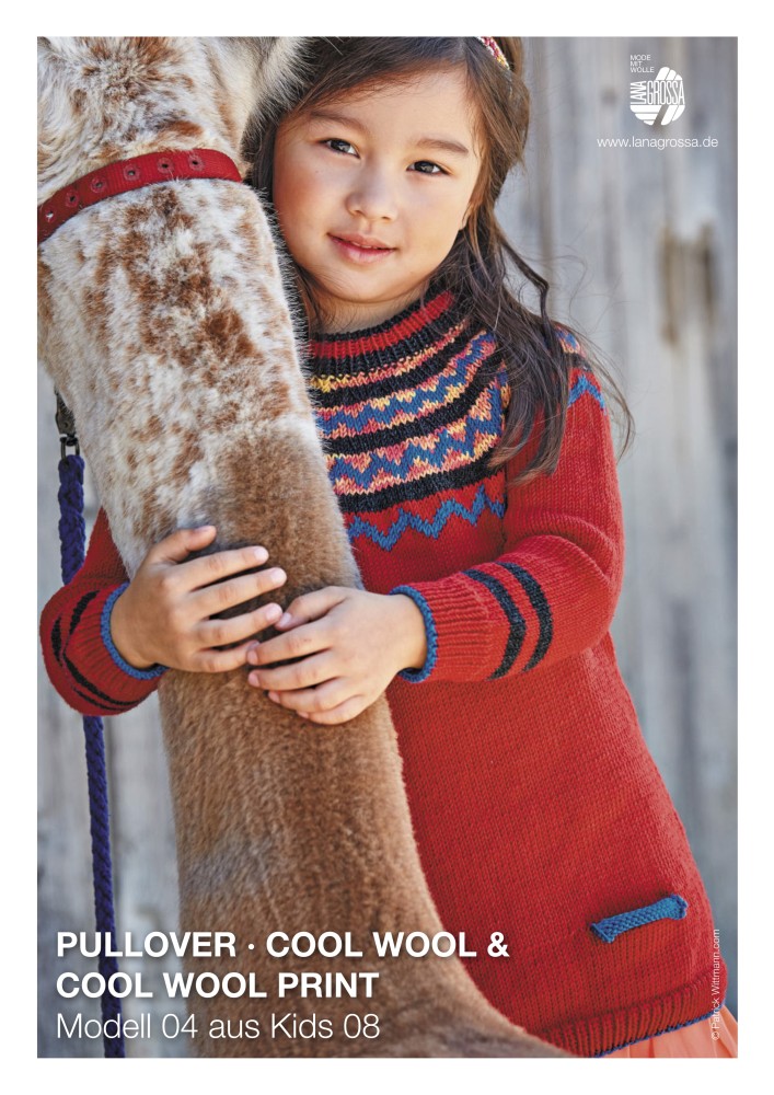 Pullover Modell 04 aus Kids 08 mit Jacquardmuster