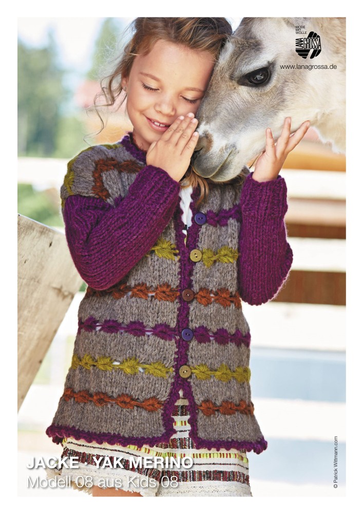 Jacke Yak Merino für Kinder