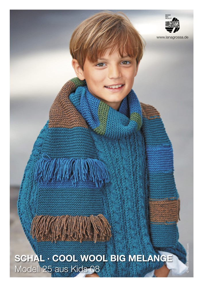 Schal aus Cool Wool Big Melange