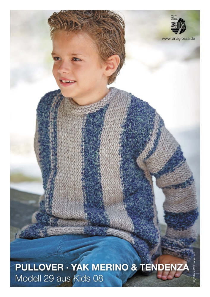 Kinderpullover aus Yak Merino und Tendenza