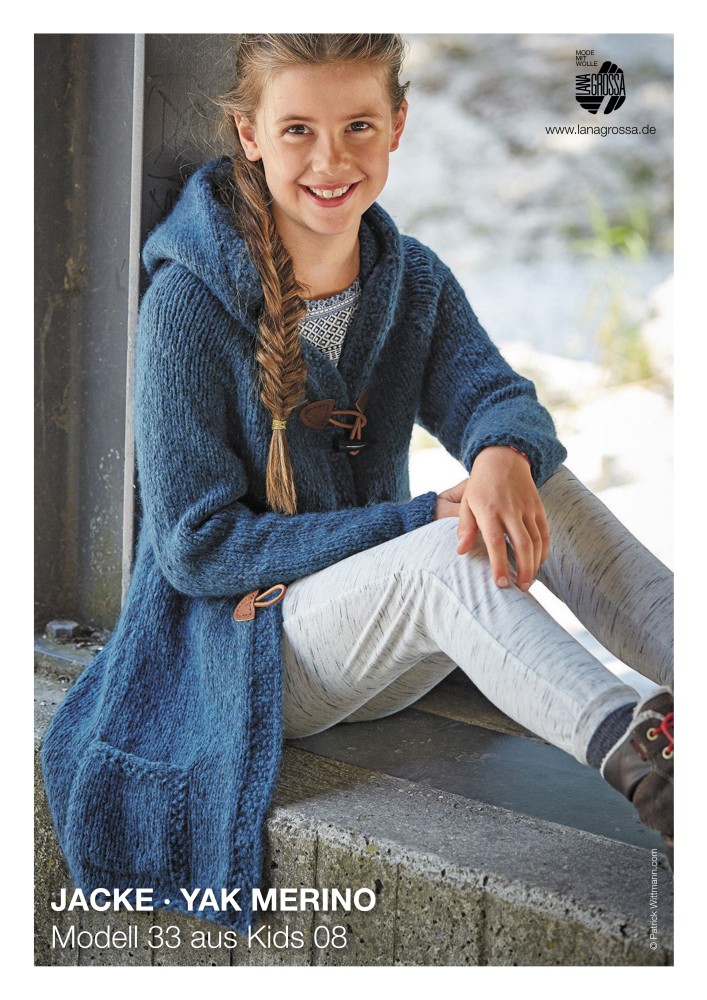 Jacke Yak Merino für Kinder