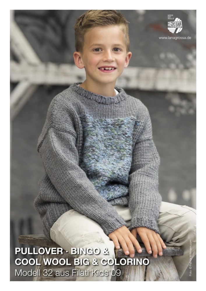 Kinder-Pullover aus Bingo & Cool Wool Big & Colorino