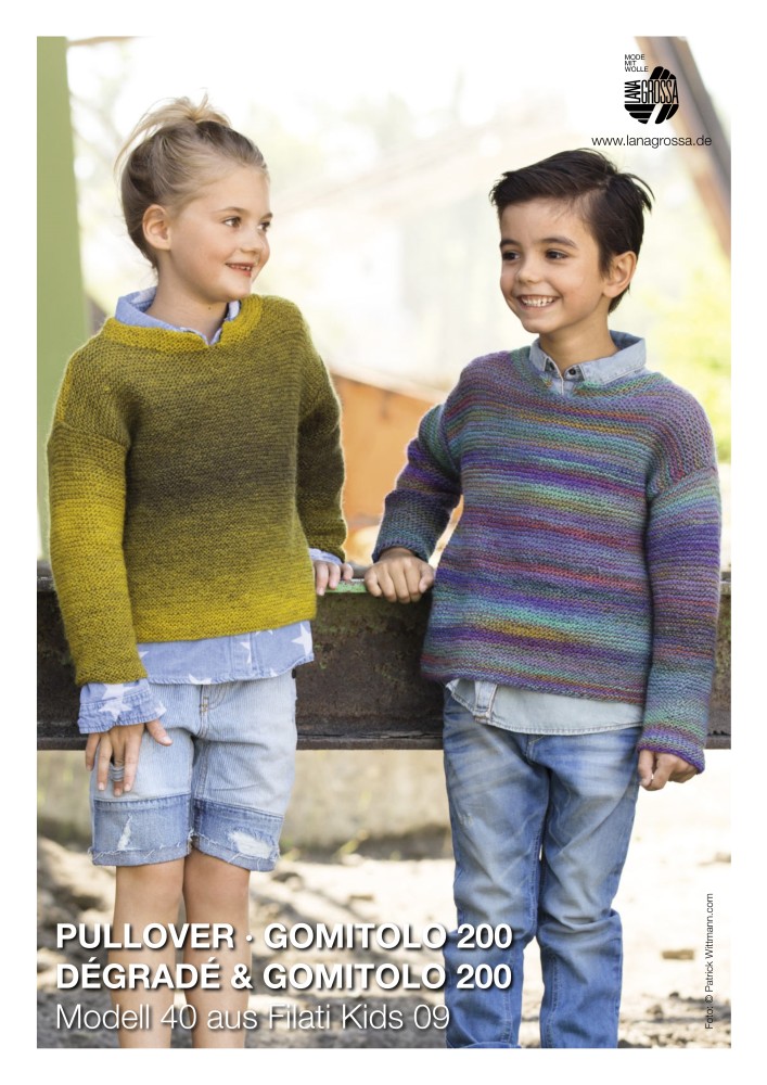 Pullover für Kinder aus Lana Grossa Gomitolo 200